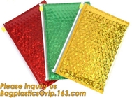 Kozmetik Ambalaj için Sıcak Metalik Renkli Bagease Ambalaj Fermuar Kabarcık Çanta, Kilitli Kabarcık Çantalar PET / CP