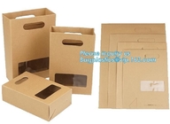 Paper Eco Retail Packaging Logo Printed Bagease Carrier Handle